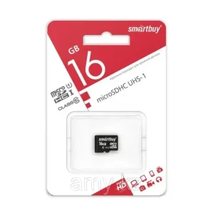 Карта памяти SmartBuy MicroSDHC 16GB, Class 10